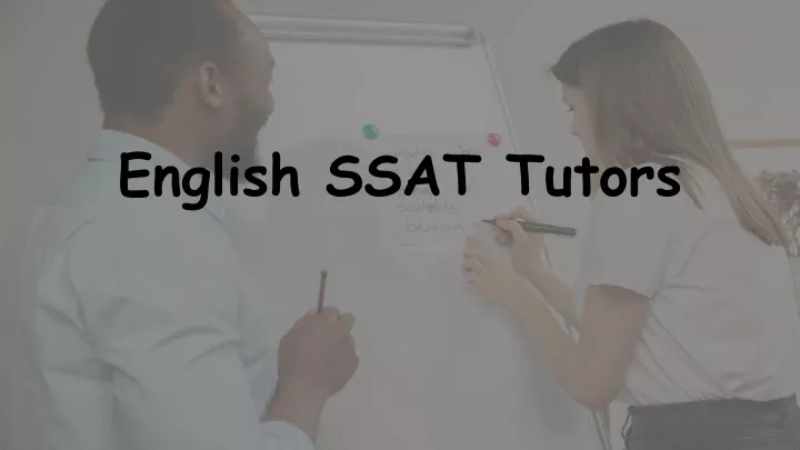 english ssat tutors