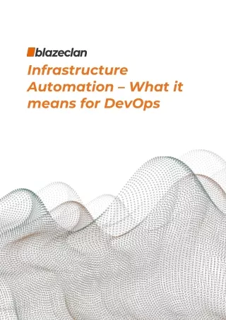 Infrastructure Automation - What it means for DevOps