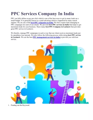 ppc services company in india