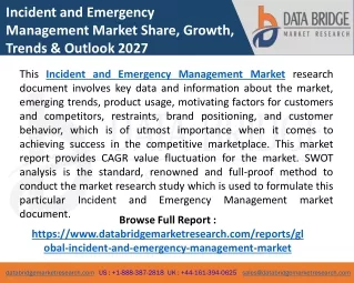 incident and emergency management market share