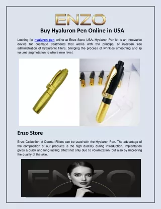 Buy Hyaluron Pen Online in USA
