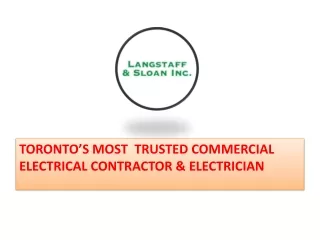 Why Choose Commercial Electricians Toronto