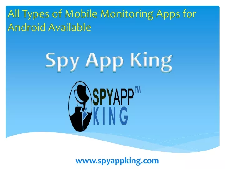 all types of mobile monitoring apps for android