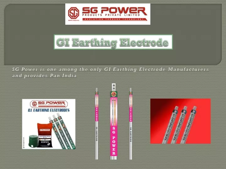 gi earthing electrode