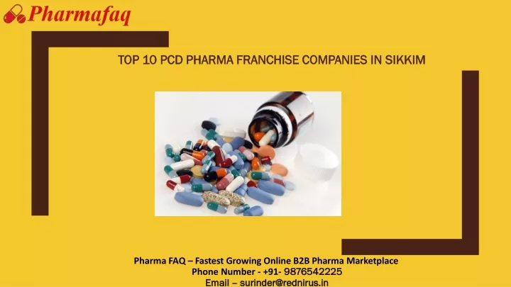 top 10 pcd pharma franchise companies in sikkim