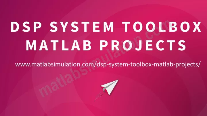 dsp system toolbox matlab projects