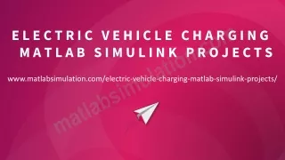 electric vehicle charging matlab simulink projects
