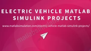 electric vehicle matlab simulink projects