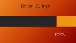 Bd 3ml Syringe