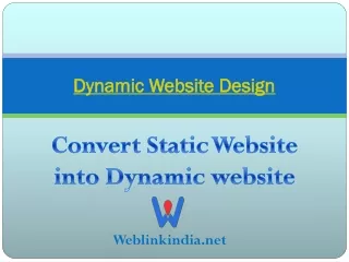 dynamic website design