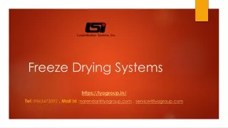 Freeze Drying Systems