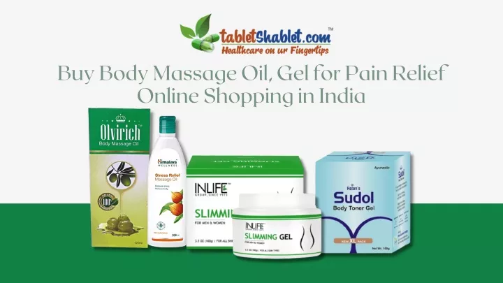 buy body massage oil gel for pain relief online