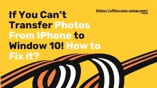 What To Do If You Can't Transfer Photos From Iphone To  Windows ?