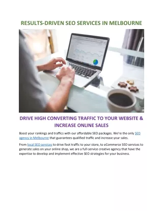 Results-Driven SEO Services in Melbourne