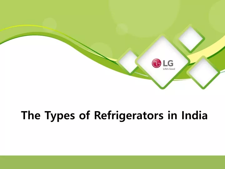 the types of refrigerators in india