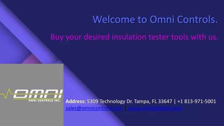 welcome to omni controls