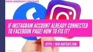 If Instagram Account Already Connected to Facebook Page! How to Fix it