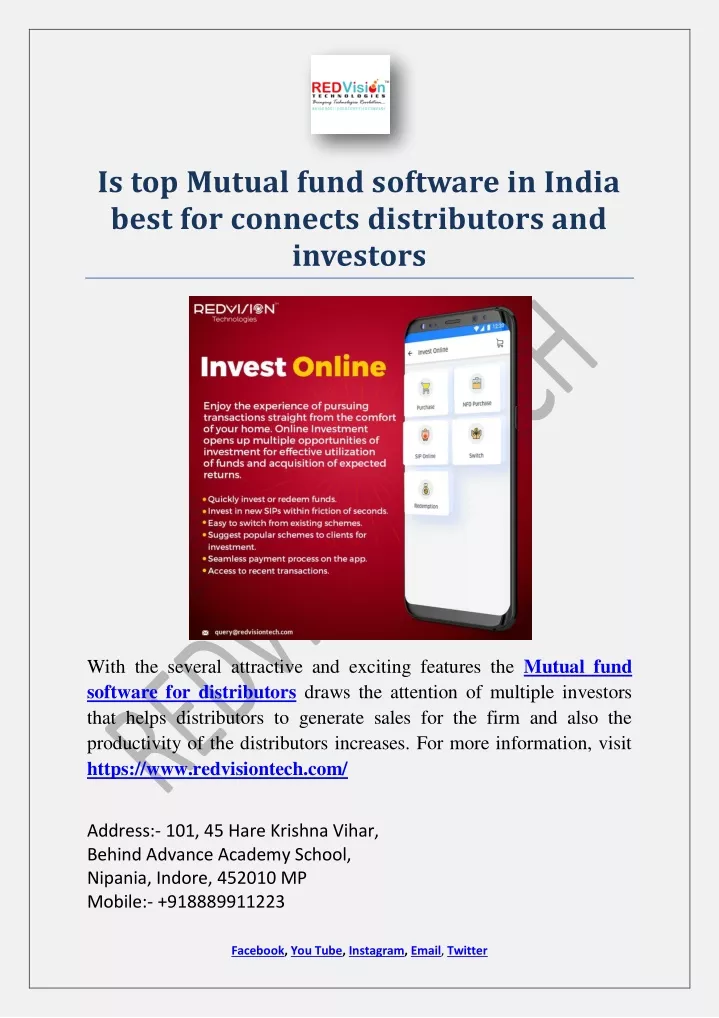 is top mutual fund software in india best