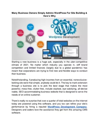 Many Business Owners Simply Admire WordPress For Site Building & Here’s Why-converted