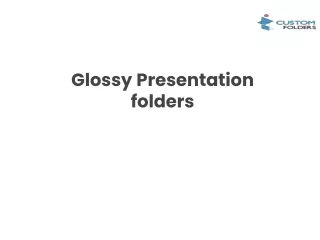 glossy presentaion folder
