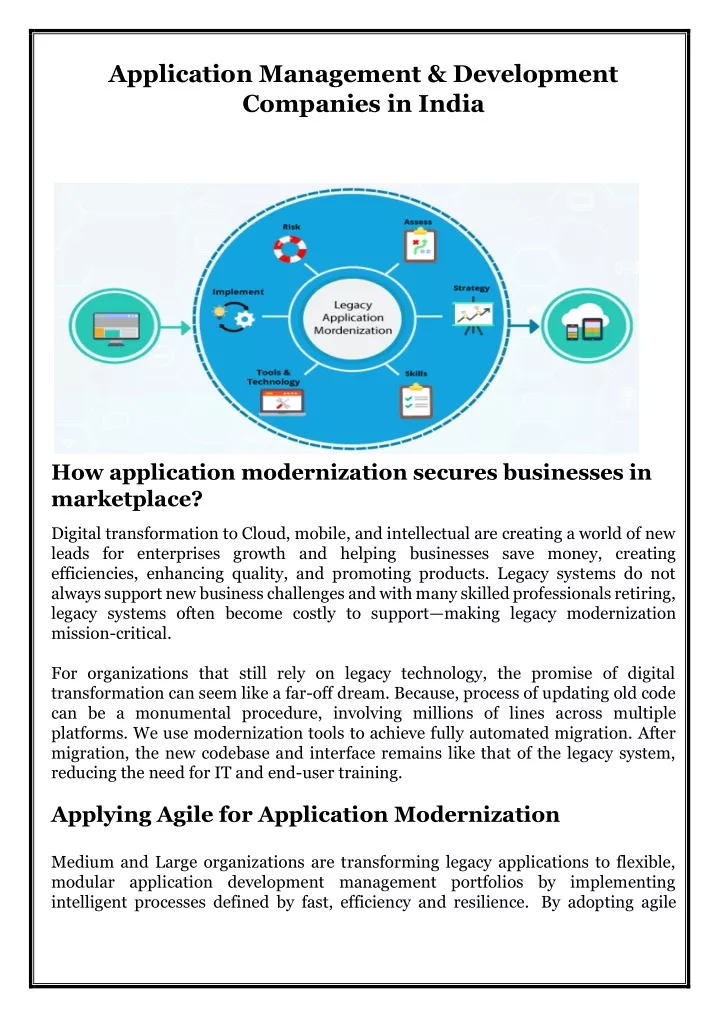 application management development companies