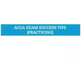 ACCA Exam Success Tips