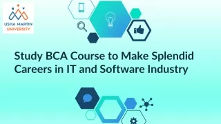 study bca course to make splendid careers in it and software industry
