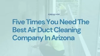 Air Duct Cleaning Company In Arizona | Forever Vent