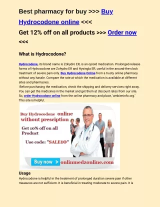 Buy Hydrocodone overnight by credit card