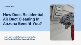 Residential Air Duct Cleaning In Arizona | Forever Vent