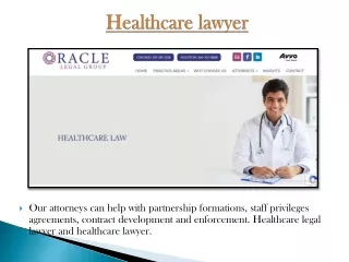 healthcare lawyer