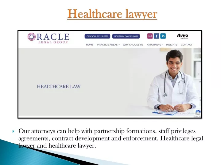 healthcare lawyer