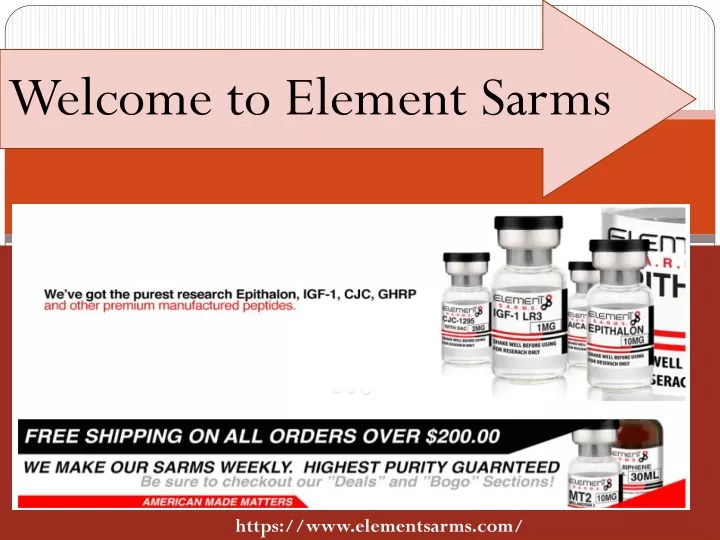 welcome to element sarms
