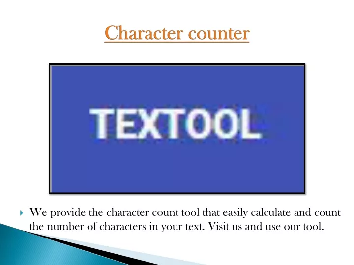 PPT - character counter online PowerPoint Presentation, free download ...