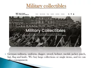 military collectibles