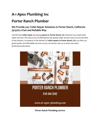 Porter Ranch Plumber