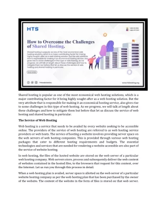 shared hosting is popular as one of the most
