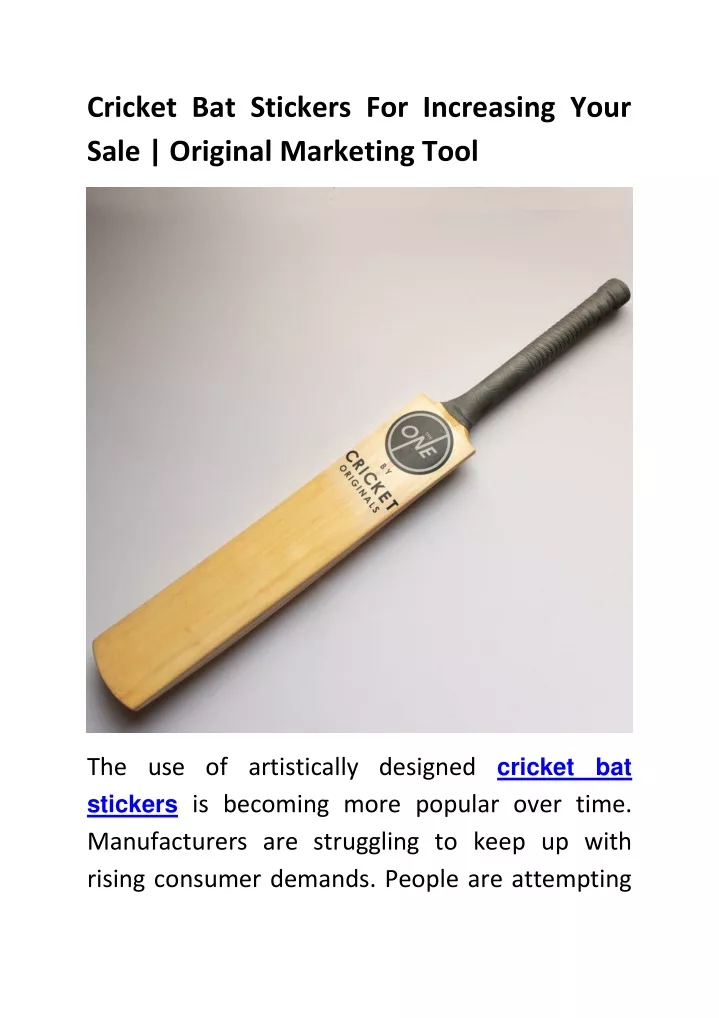 cricket bat stickers for increasing your sale