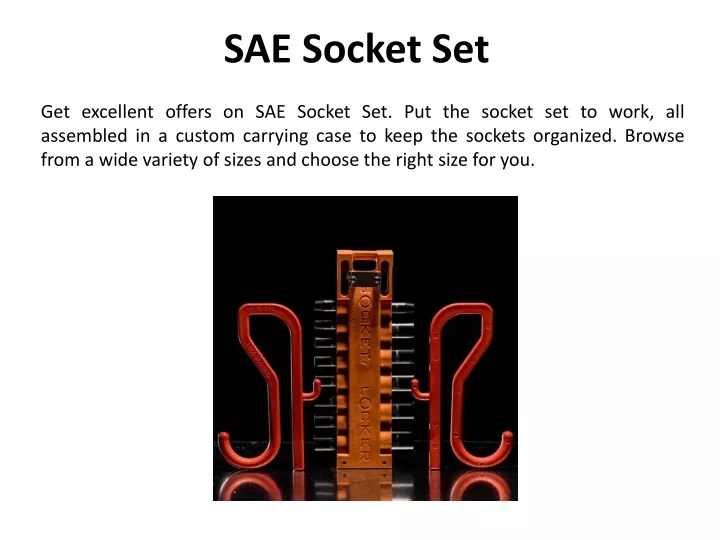 sae socket set