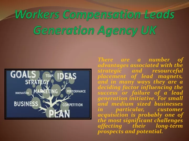 workers compensation leads generation agency uk