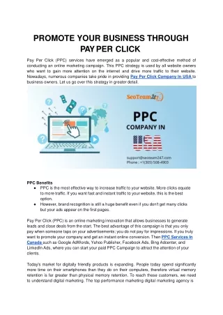 promote your business through pay per click