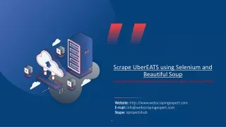scrape ubereats using selenium and beautiful soup