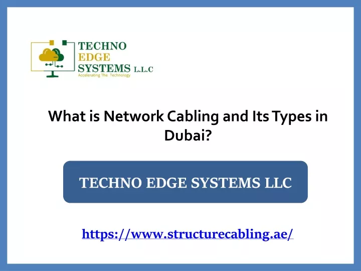 what is network cabling and its types in dubai