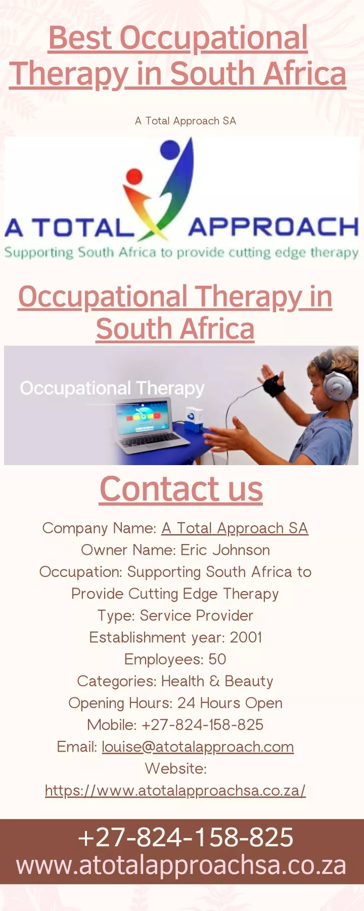 best occupational therapy in south africa