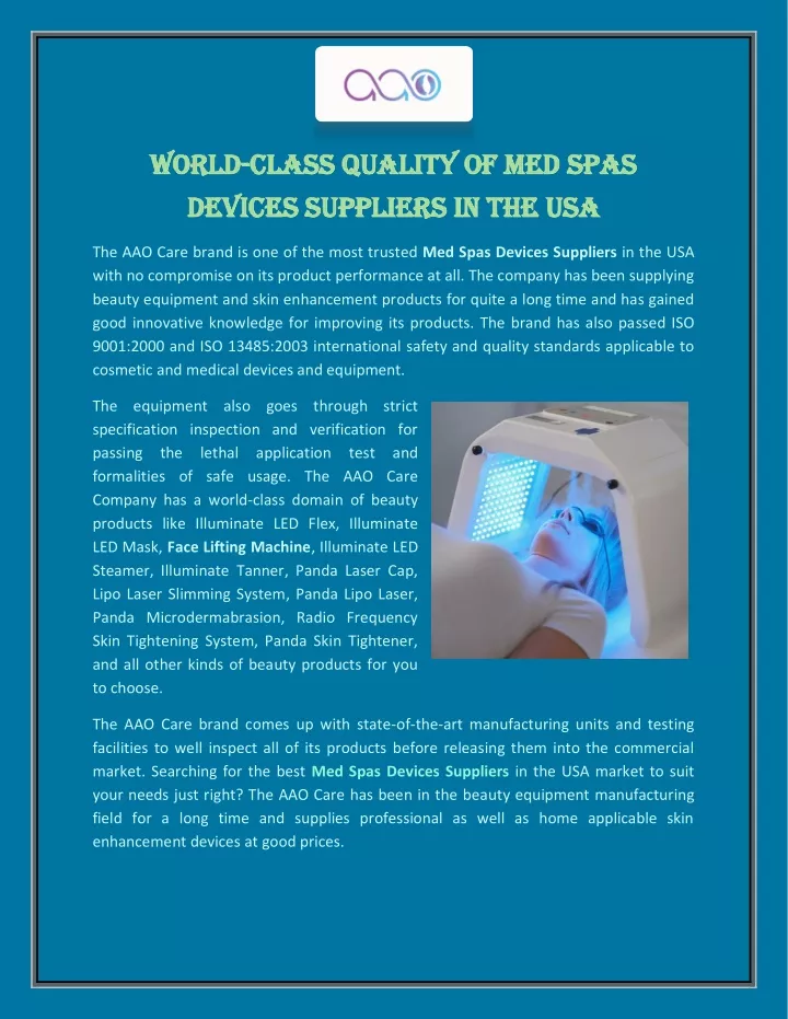 world world class quality of med spas class