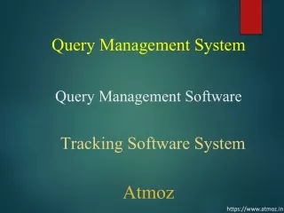 Query Management System - HRMS module is incomplete without a QMS