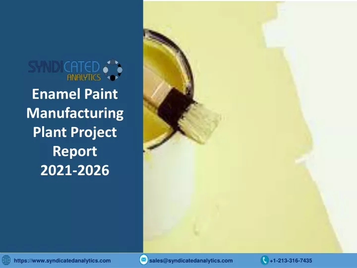 enamel paint manufacturing plant project report