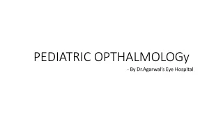 pediatric ophthalmology