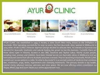 Ayur Clinic - Homeopathy Doctor Online