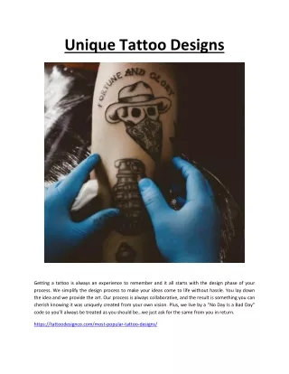 Unique Tattoo Designs